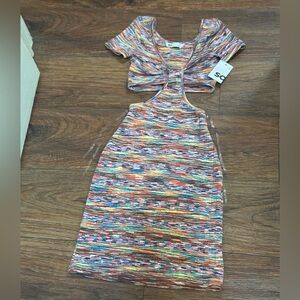 Multicolor Knit Dress